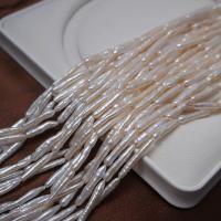 Barock kultivierten Süßwassersee Perlen, Natürliche kultivierte Süßwasserperlen, DIY, weiß, 4*26mm, Länge:ca. 40 cm, verkauft von Strang[