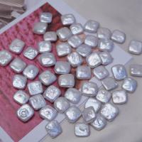 Perles nacres baroques de culture d'eau douce , perle d'eau douce cultivée, DIY & aucun trou, blanc, 11-12mm, Vendu par PC[