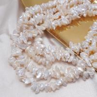 Perles nacres baroques de culture d'eau douce , perle d'eau douce cultivée, DIY, blanc Environ 37 cm, Vendu par brin
