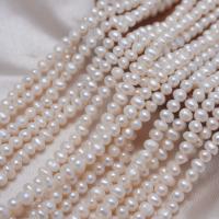 Potato Cultured Freshwater Pearl Beads, DIY, white, 3.5-4mm Approx 0.7mm Approx 39 cm [