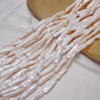 Perles de nacre de culture d'eau douce Biwa, perle d'eau douce cultivée, Pipa, DIY, blanc, 20mm,6-7mm Environ 0.7mm Environ 37 cm, Vendu par brin[