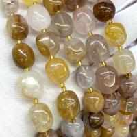 Perles nature de couleur Mix, Le Golden healer quartz, pepite, DIY, couleurs mélangées Environ 39 cm, Vendu par brin[