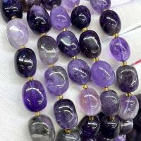 Natürliche Amethyst Perlen, Klumpen, DIY, violett, 10x15mm, Länge:ca. 39 cm, verkauft von Strang