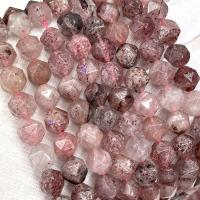 Gemischte Farbe Quarz Perlen, Strawberry Quartz, DIY & verschiedene Größen vorhanden & facettierte, gemischte Farben, Länge:ca. 38 cm, verkauft von Strang[
