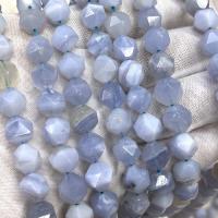 Natural Purple Agate Beads, DIY & faceted, light blue Approx 38 cm [