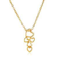 Zinc Alloy Necklace, with 1.97inch extender chain, Heart, plated, fashion jewelry & for woman Approx 18.78 Inch 