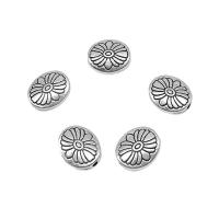 Zinc Alloy Flat Beads, antique silver color plated, DIY & hollow Approx 2mm, Approx 