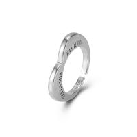 Стерлингового серебра кольцо, Серебро 925 пробы, Другое покрытие, ювелирные изделия моды & Женский, серебряный, размер:14, продается PC