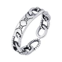 Палец кольцо-латунь, Латунь, Другое покрытие, ювелирные изделия моды & Женский, серебряный, продается PC