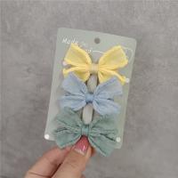 Alligator Hair Clip, Polyester and Cotton, three pieces & fashion jewelry, 6cm [
