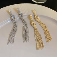 Fashion Fringe Earrings, Brass, plated, fashion jewelry & for woman 