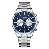 Men Wrist Watch, Zinc Alloy, with Glass & 304 Stainless Steel, Life water resistant & Chinese movement & for man Approx 23 cm 