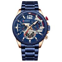 Bracelets de montre pour hommes, alliage de zinc, avec verre organique & Acier inoxydable 304, Résistant à l’eau de vie & mouvement chinoise & lumineux, plus de couleurs à choisir Environ 23 cm, Vendu par PC