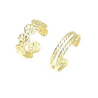 Zinc Alloy Toe Ring, gold color plated, 2 pieces & fashion jewelry & for woman, golden, 14mm 