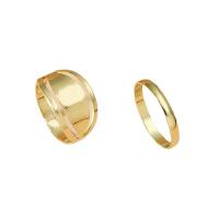 Zinc Alloy Toe Ring, gold color plated, 2 pieces & fashion jewelry & for woman, golden 