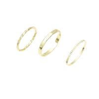 Zinc Alloy Toe Ring, gold color plated, three pieces & fashion jewelry & for woman, golden, 14mm 