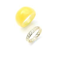Acryl Finger Ring, mit Zinklegierung, goldfarben plattiert, 2 Stück & Modeschmuck & für Frau, zwei verschiedenfarbige, 17mm, verkauft von setzen