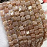 Sunstone Bead, Square, DIY & faceted, mixed colors, 8mm Approx 39 cm 