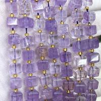 Natural Amethyst Beads, Square, DIY & faceted, light purple, 8mm Approx 39 cm 