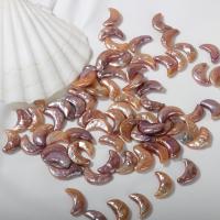No Hole Cultured Freshwater Pearl Beads, Moon, DIY, multi-colored, 7- 