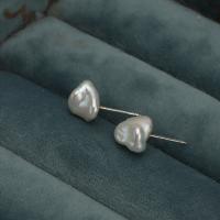 Boucle d'oreille de perles d'eau douce , perle d'eau douce cultivée, bijoux de mode & pour femme, blanc Vendu par paire