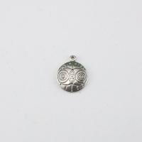 Stainless Steel Pendants, 304 Stainless Steel, Flat Round, polished, vintage & DIY, original color 