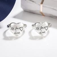 Стерлингового серебра кольцо, 925 пробы, Сердце, ювелирные изделия моды & Мужская & разный размер для выбора, продается PC