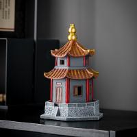 Porcelain Incense Burner, Tower, handmade, for home and office & durable [