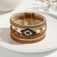 PU Leather Cord Bracelets, with Seedbead, fashion jewelry & Unisex 35mm Approx 7.67 Inch 