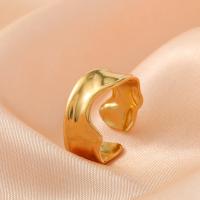 Stainless Steel Finger Ring, 304 Stainless Steel, plated, fashion jewelry & Unisex, gold, 19mm 
