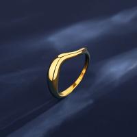 チタン鋼の指環, チタン鋼, 真空イオンプレーティング, ファッションジュエリー & 異なるサイズの選択 & 女性用, ゴールド, 4.3mm, 売り手 パソコン