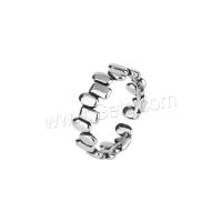 Brass Finger Ring, plated, fashion jewelry & Unisex, silver color [