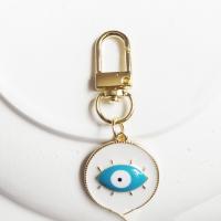 Evil Eye Key Chain, Zinc Alloy, multifunctional & enamel 