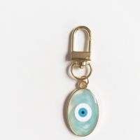 Evil Eye Key Chain, Zinc Alloy, with Resin, multifunctional & enamel 