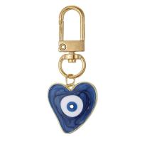 Evil Eye Key Chain, Zinc Alloy, with Resin, fashion jewelry & enamel 