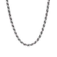 Sterling Silber Schmuck Halskette, 925er Sterling Silber, Modeschmuck & unterschiedliche Länge der Wahl & unisex, Silberfarbe, 2.8mm, verkauft von PC