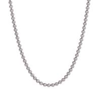 Sterling Silber Schmuck Halskette, 925er Sterling Silber, rund, Modeschmuck & unisex & verschiedene Stile für Wahl, Silberfarbe, verkauft von PC