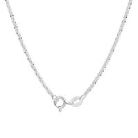 Sterling Silver Jewelry Necklace, 925 Sterling Silver, fashion jewelry & Unisex silver color Approx 45 cm 