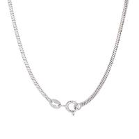 Sterling Silver Jewelry Necklace, 925 Sterling Silver, platinum plated, fashion jewelry & Unisex, 1.5mm 