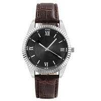 Men Wrist Watch, PU Leather, with Glass & 304 Stainless Steel & Zinc Alloy, Round, fashion jewelry & Chinese movement & for man Approx 250 mm 