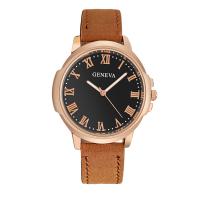 Men Wrist Watch, PU Leather, with Glass & 304 Stainless Steel & Zinc Alloy, Round, rose gold color plated, fashion jewelry & Chinese movement & for man Approx 260 mm 