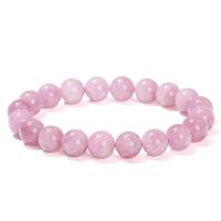 Quartz Bracelets, Rose Quartz, Round, polished, fashion jewelry & for woman, pink, 8-10mm Approx 18 cm [