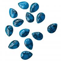 Synthetischer Türkis Cabochon, Synthetische Türkis, Tropfen, DIY, blau, 13x18mm, 100PCs/Tasche, verkauft von Tasche