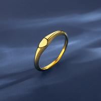Титан Сталь палец кольцо, титан, вакуумное ионное покрытие, ювелирные изделия моды & разный размер для выбора & Женский, золотой, не содержит никель, свинец, 3.6mm, продается PC[