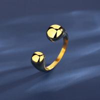 Титан Сталь палец кольцо, титан, вакуумное ионное покрытие, ювелирные изделия моды & разный размер для выбора & Женский, золотой, не содержит никель, свинец, 7.5mm, продается PC[