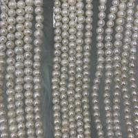 Baroque Cultured Freshwater Pearl Beads, DIY, white, 8-9mm Approx 37 cm 