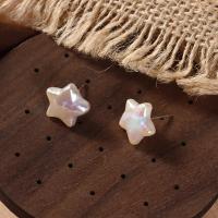 Freshwater Pearl Stud Earring, Baroque, fashion jewelry & for woman, 12-13mm 