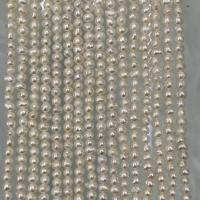 Baroque Cultured Freshwater Pearl Beads, DIY, white, 3-4mm Approx 37 cm [