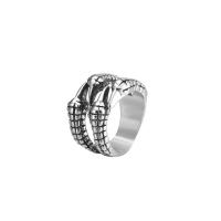 Zinc Alloy Finger Ring, silver color plated, fashion jewelry & for woman, silver color, 16.5mm [