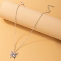 Zinc Alloy Necklace, silver color plated, fashion jewelry & for woman, silver color cm 